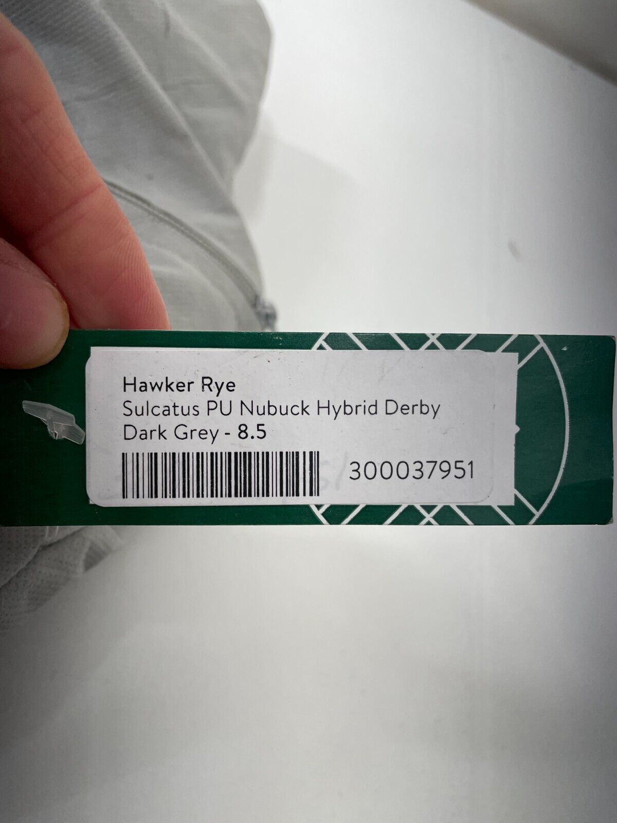 Hawker Rye Mens 8.5 Sulcatus PU Nubuck Hybrid Derby Shoes Dark Gray Lace Up
