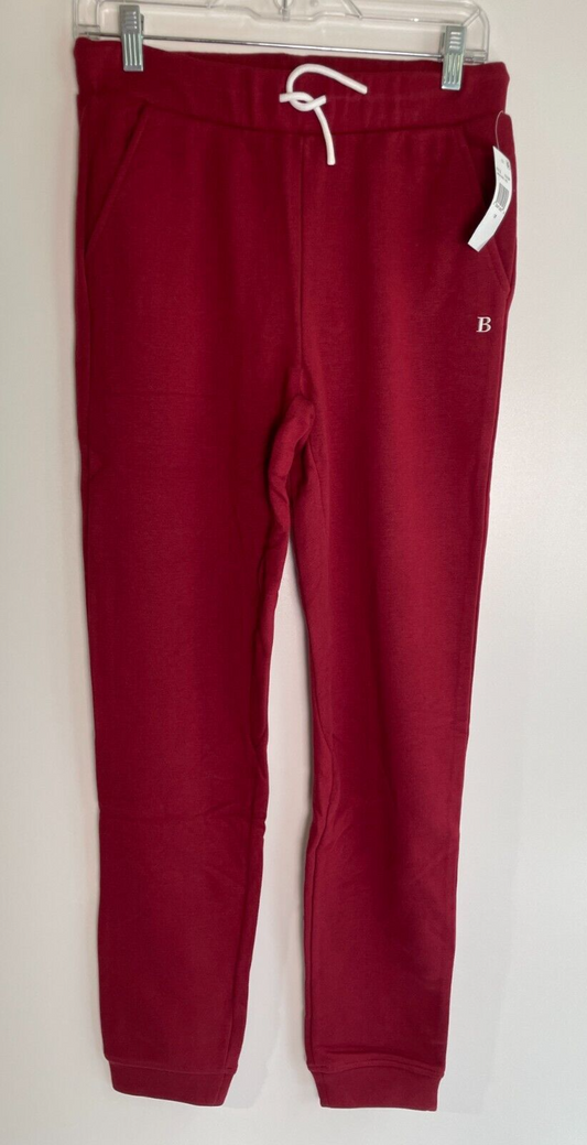 B by Brooks Brothers Big Boys Size 16Y Fleece Drawstring Jogger Sweat Pants Red