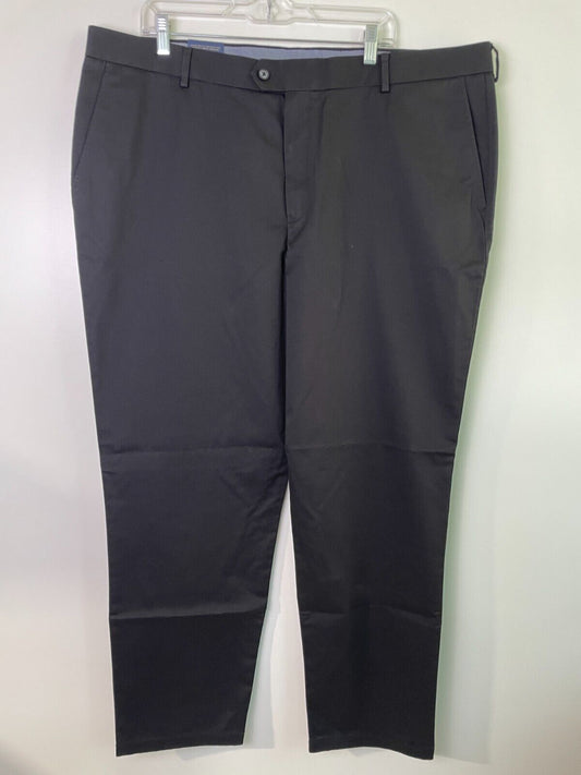 Charles Tyrwhitt Mens 44W/32L Ultimate Non-Iron Chinos Black Dress Pant Khaki