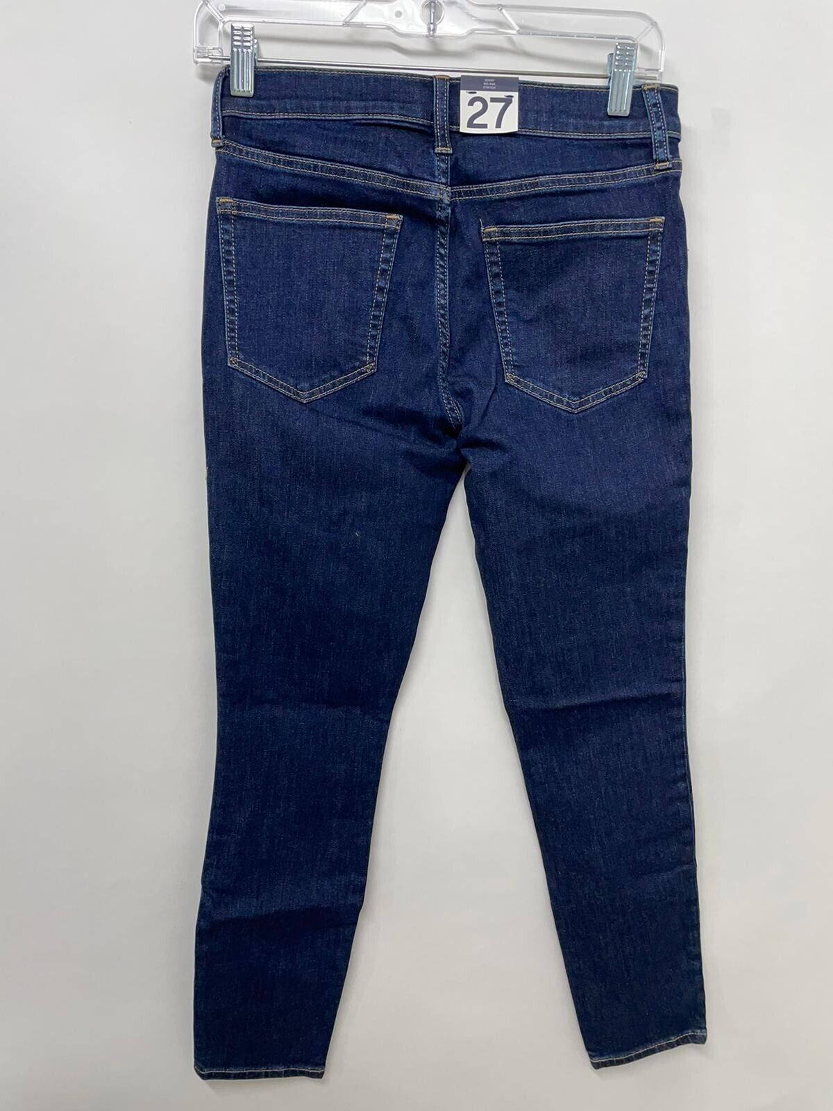 Gap Womens 27S 4P Mid Rise True Skinny Jeans With Washwell Rinses Dark Wash