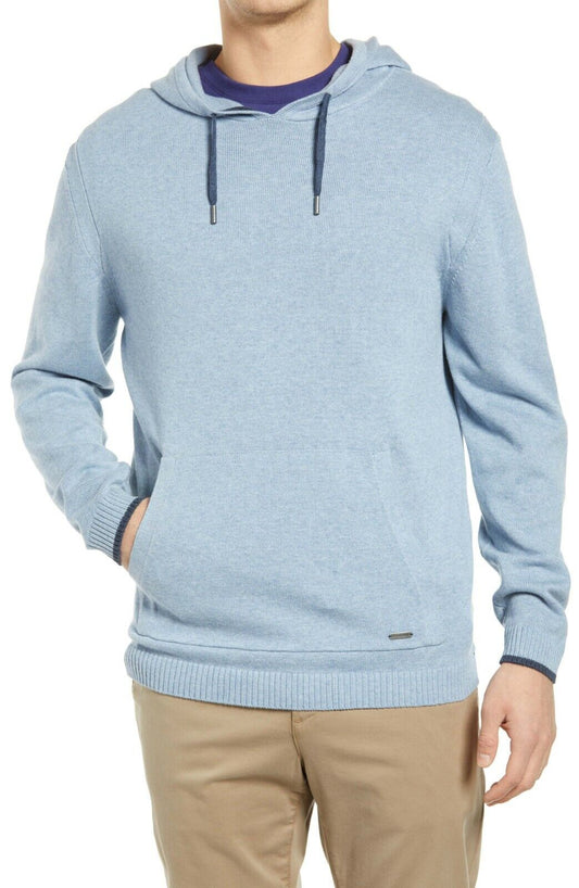 Rodd & Gunn Mens Sky Blue Kingsley Park Regular Fit Hoodie Sweatshirt Sweater