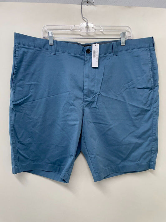 J Crew Mens 42 Classic Fit 10.5" Chino Shorts Blue Flat Front Stretch G1890