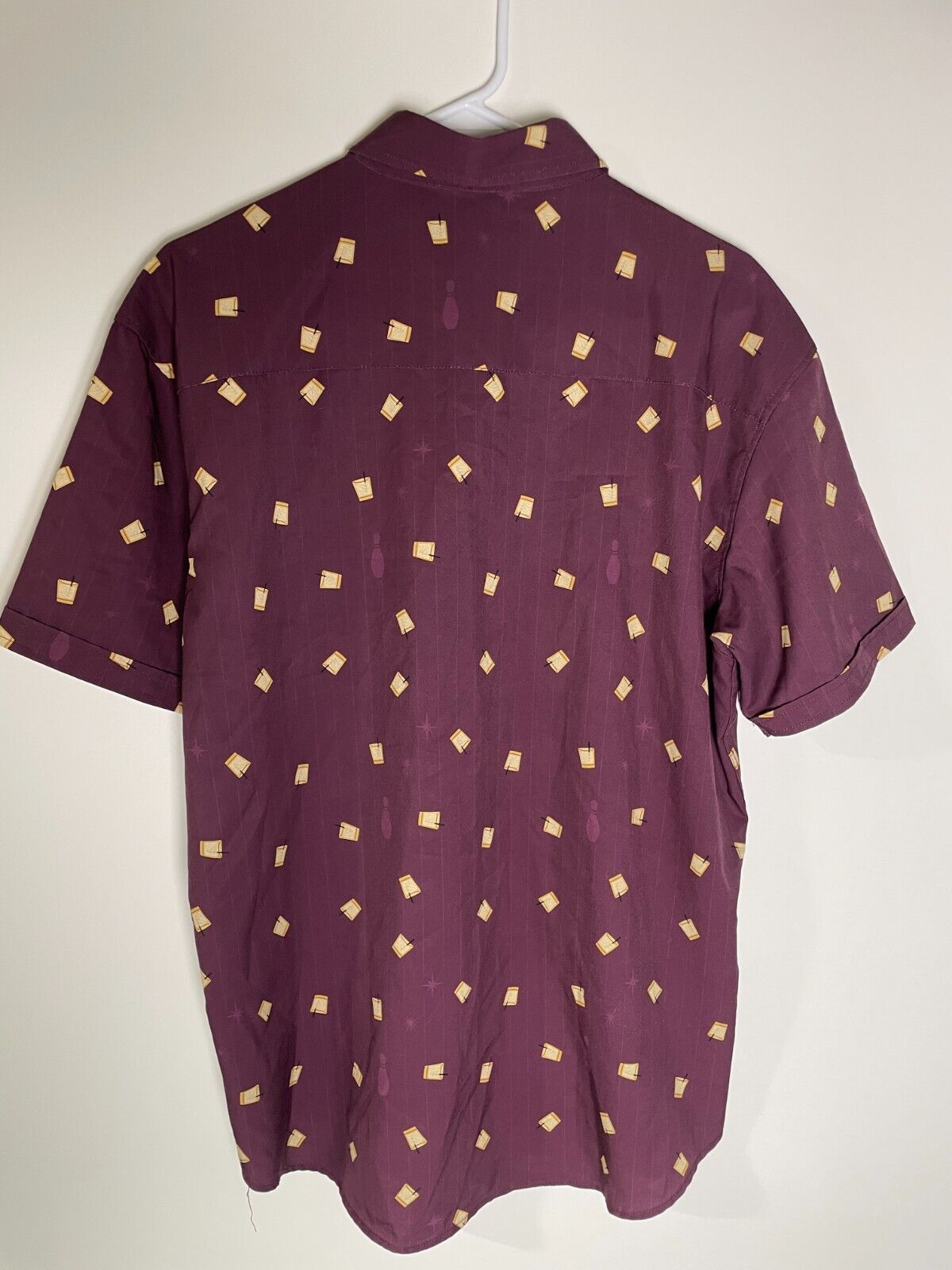 RSVLTS x The Big Lebowski Men XL KUNUFLEX Button Up Shirt Theres a Beverage Here