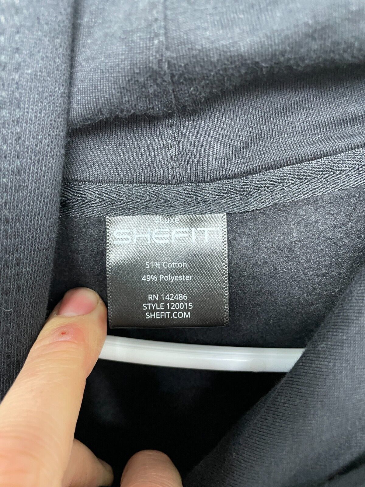 Shefit Women's 4Luxe Comfort Hoodie Black Cropped Drop Shoulder Comfor – B  Squared Liquidation