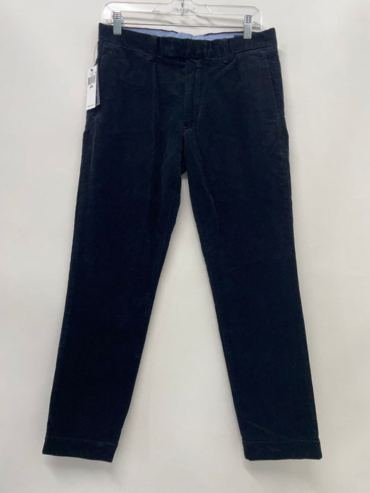 Polo Ralph Lauren Mens 30x30 Slim Fit Stretch Corduroy Pants Black