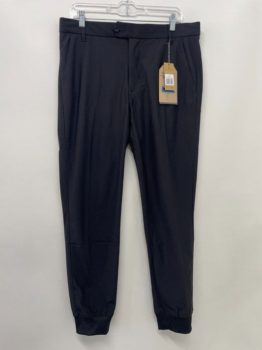 Tailor Vintage Men's 34 Canaan Slim-Fit Performance Jogger Pants Black Stretch