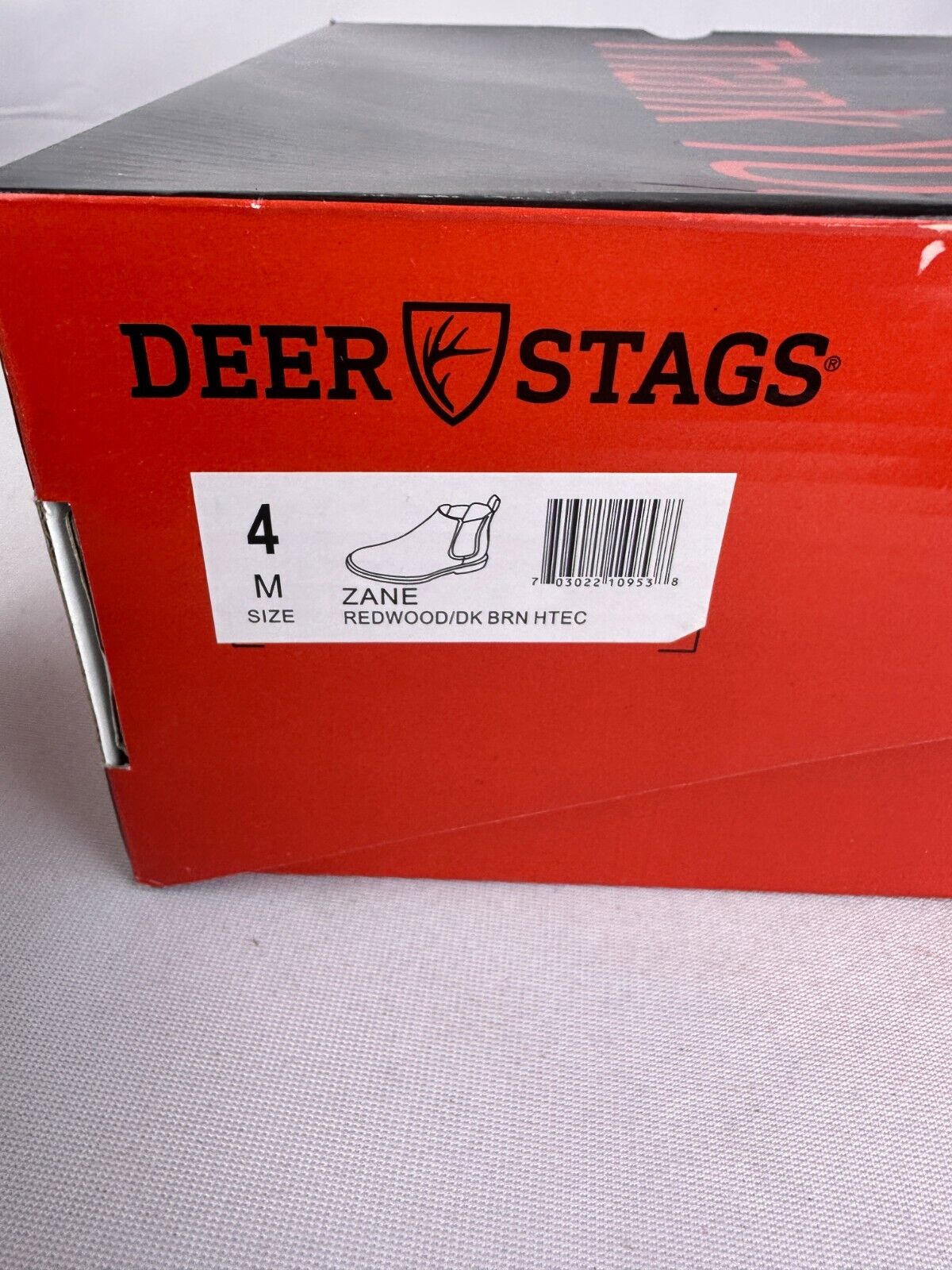 Deer Stags Big Kids Boys 4 Zane Redwood DK BRN HTEC Dress Comfort Chelsea Boot