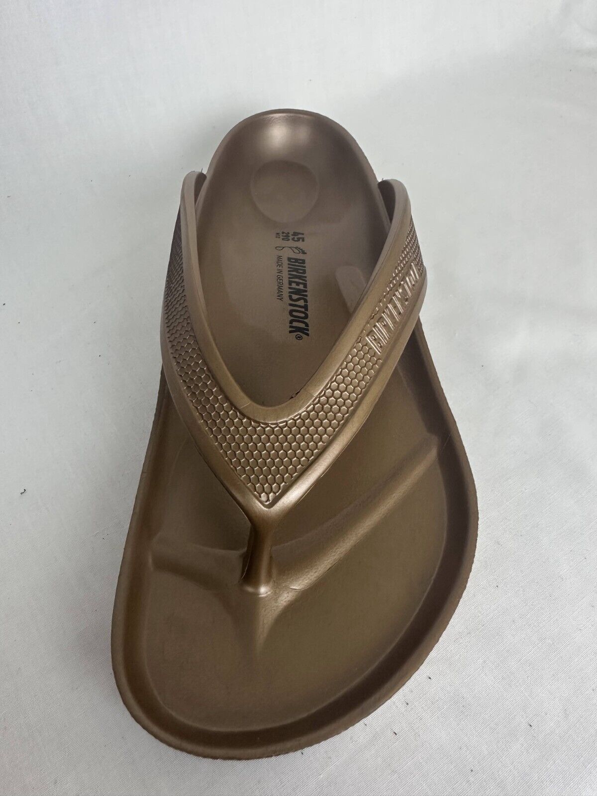 Birkenstock Mens 12 EU45 Honolulu EVA Sporty Thong Sandals Metallic Copper