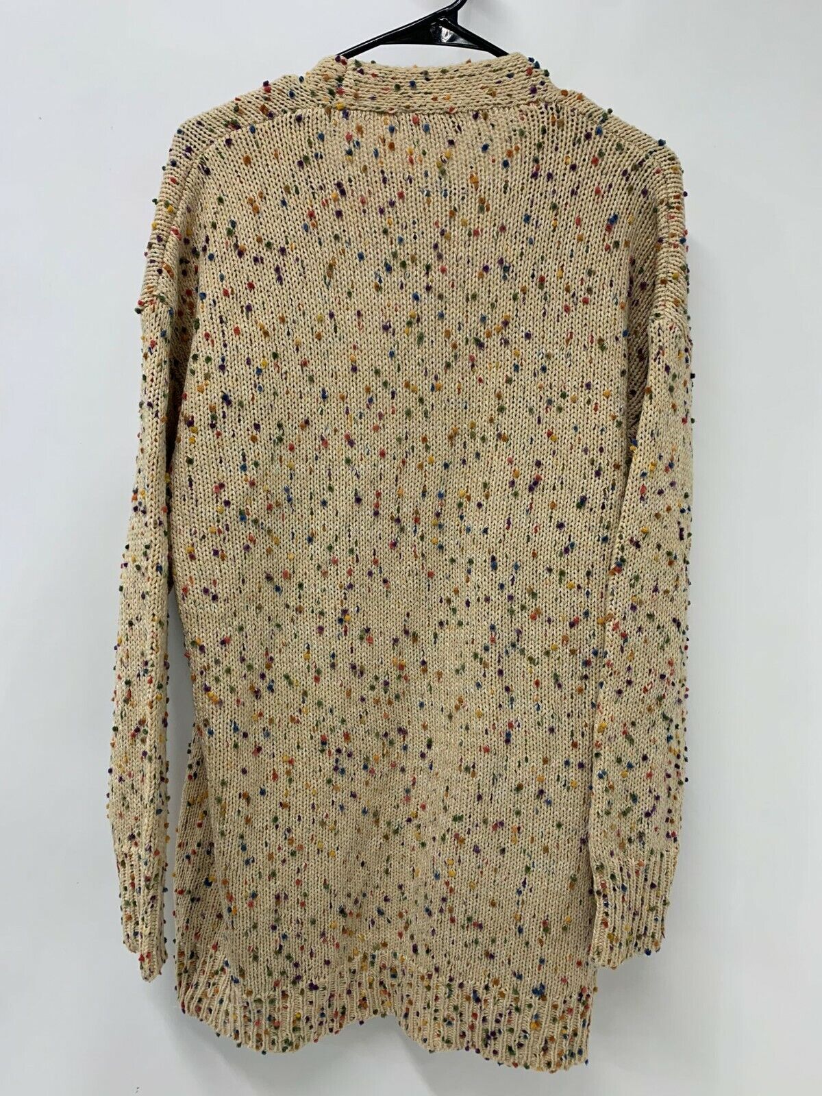 Blakeley Womens PS Multicolor Cream Beige Confetti Miley Dot Cardigan Sweater