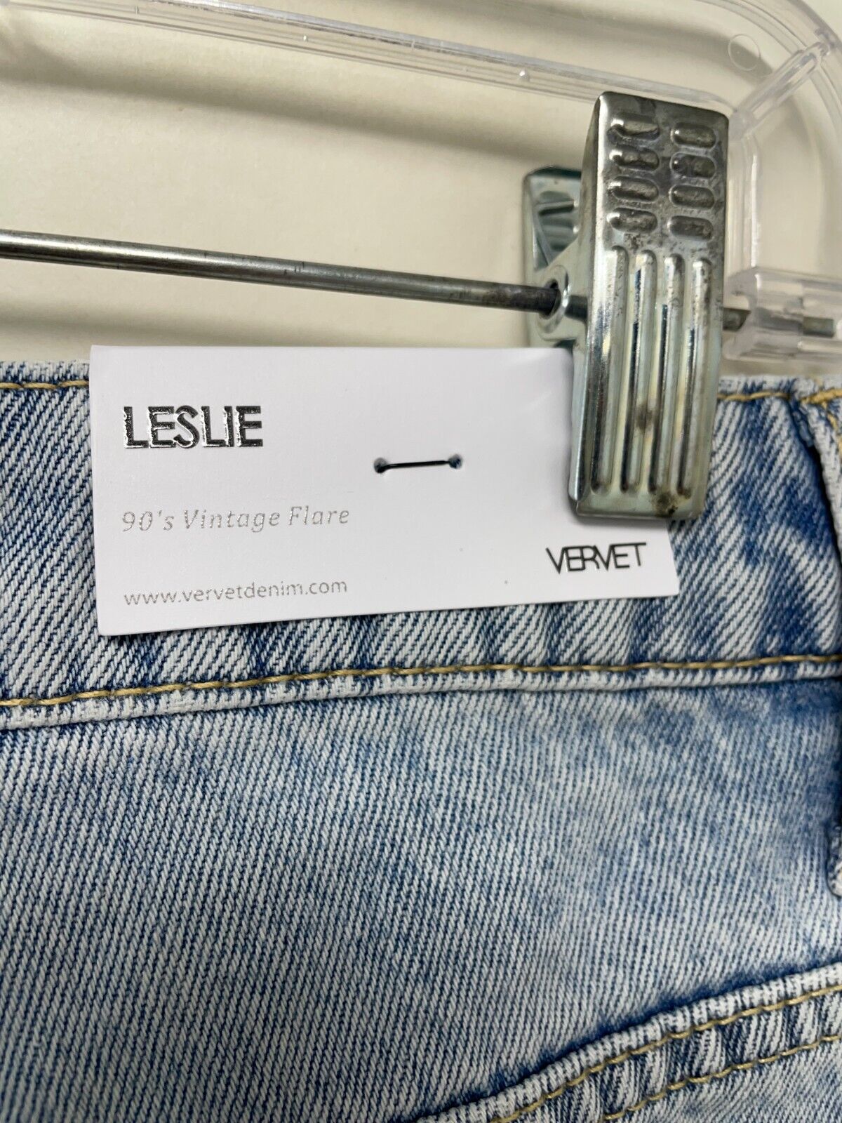 Vervet Womens 30 90s Vintage Flare Jeans High-Rise Distressed Busted Knee Denim