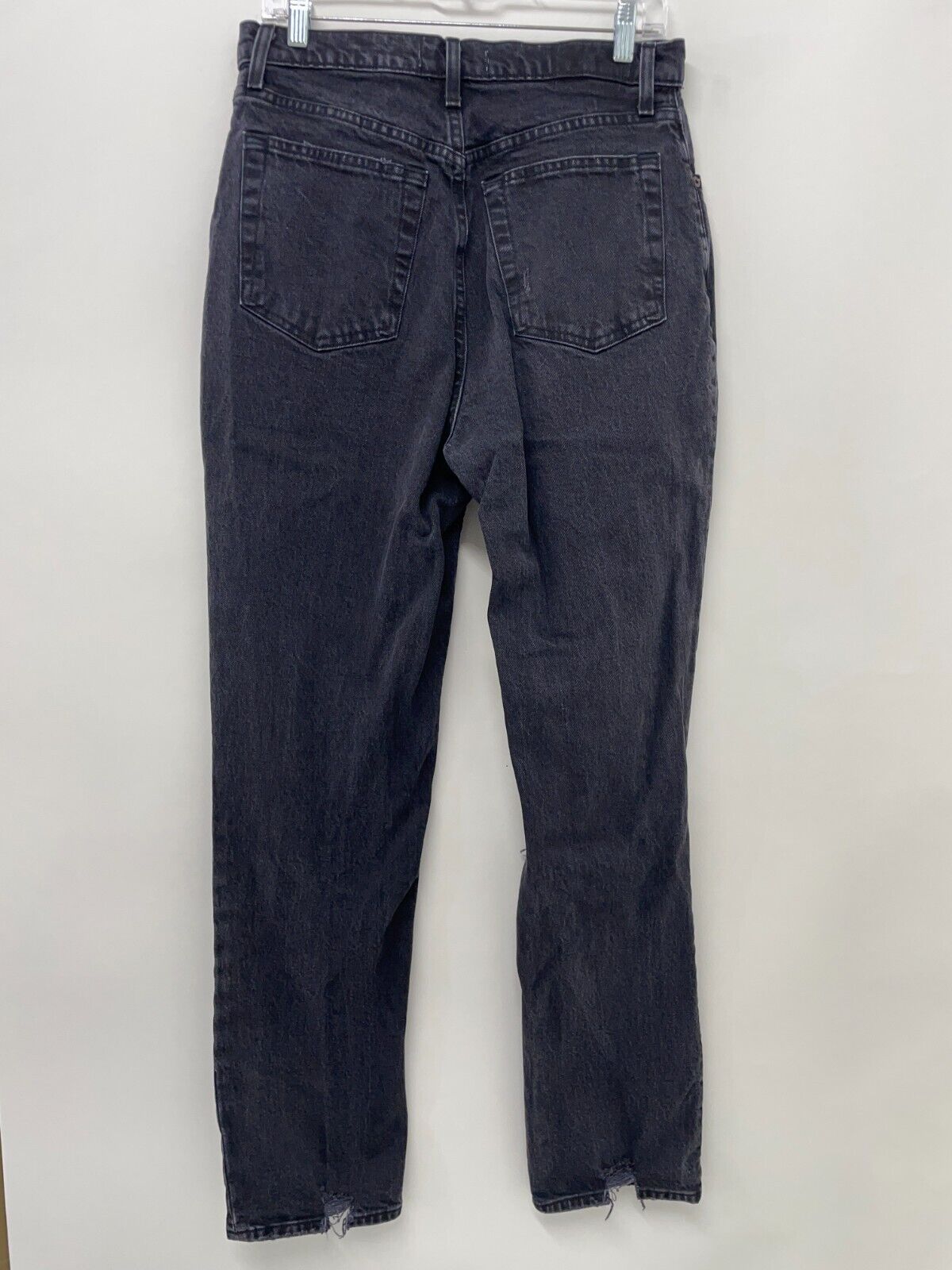 Abercrombie & Fitch Womens 30/10L Ultra High Rise '90s Straight Jean Black Denim