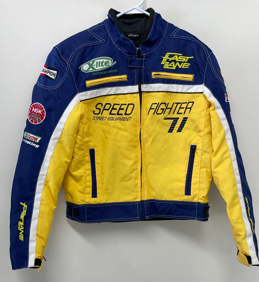 Fast Lane Mens M Speed Fighter Racing Street Equipment Bike Motorcycle Jacket