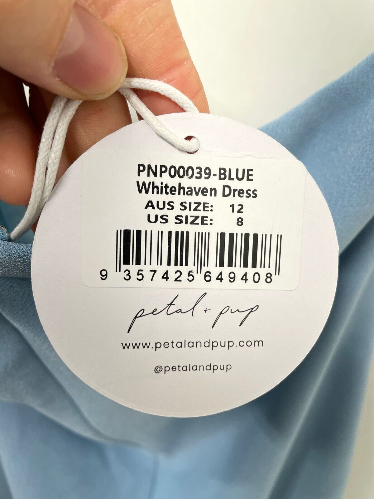 Petal + Pup Womens 8 Whitehaven Strapless Crepe Dress Cocktail Light Blue Ruched