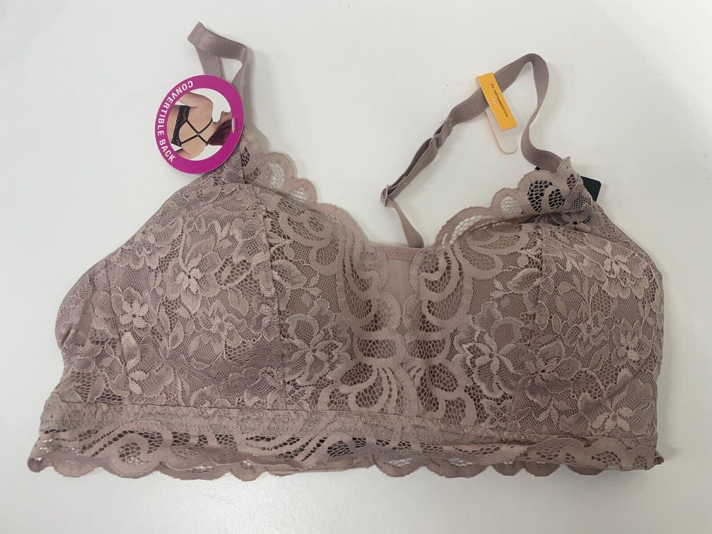 Bali Women's S Lace Desire Wireless Bra Blush ComfortFlex Convertible Straps NWT