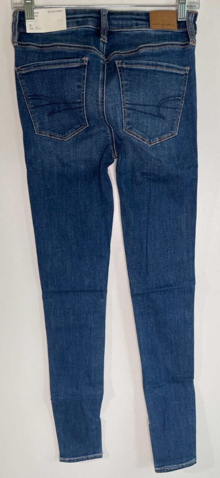 American Eagle Women's 2 Long Next Level High-Waisted Jegging Blue 0433-3962