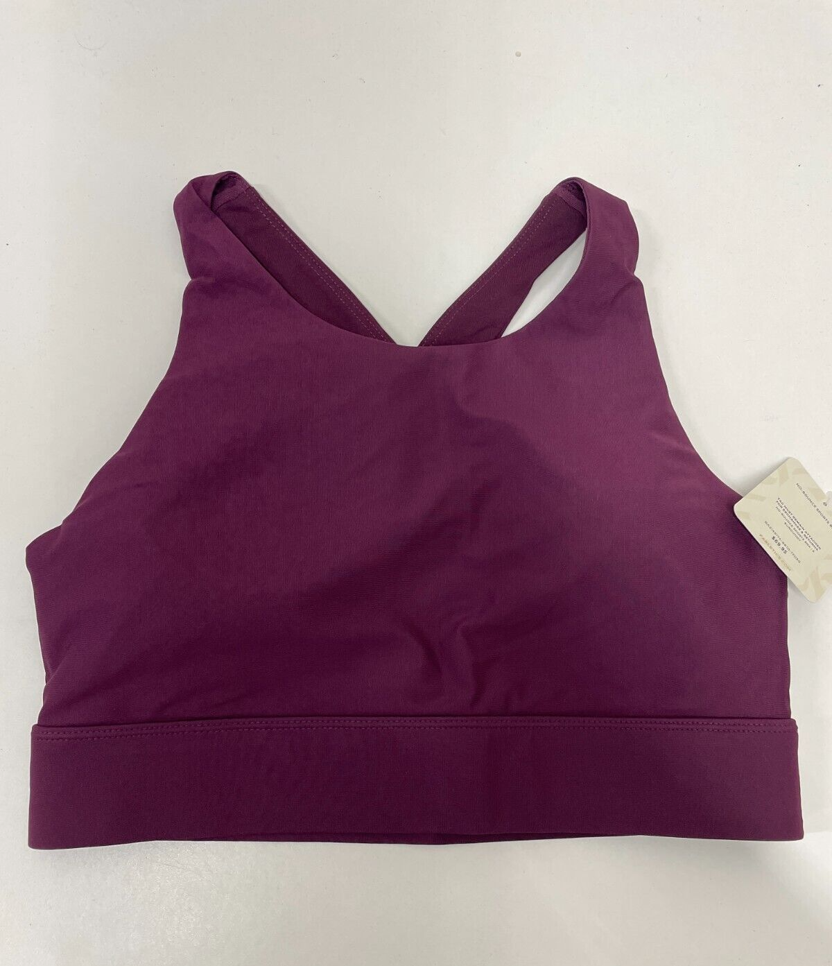 Fabletics Womens S No-Bounce Sports Bra Burgundy High Neck Cutout BA2149174-6810