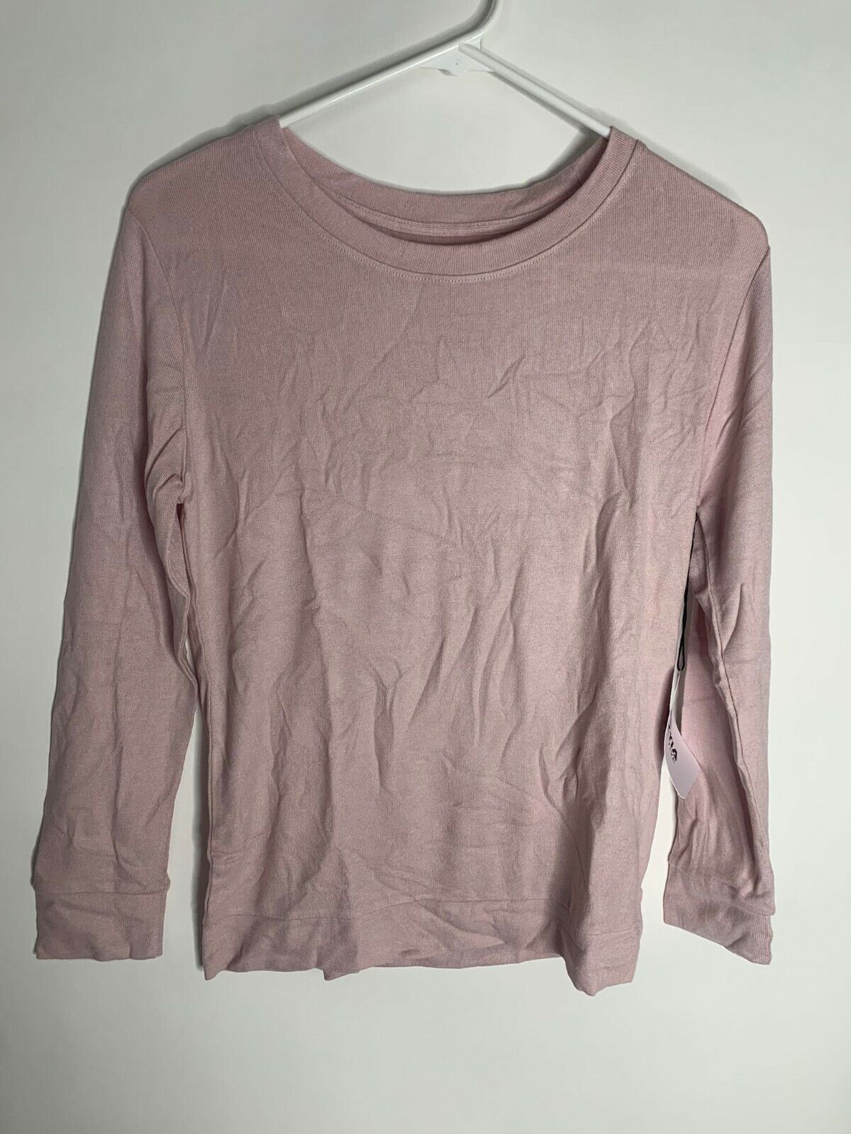 Zyia Active Girls 12-14 Muted Pink Lounge Boyfriend Sweater Pullover