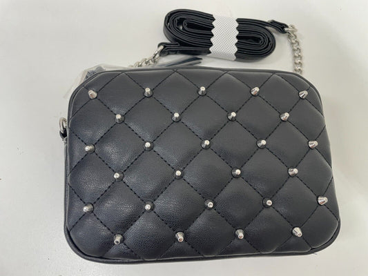 Rebecca Minkoff Diamond Quilted Black Studded Top Zip Crossbody Bag CF23EPUXTZ