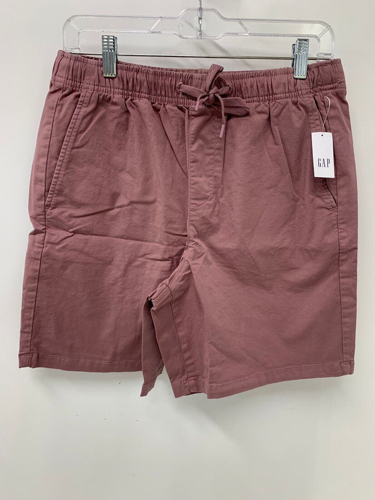 Gap Lot of 3 Mens S 7" Easy Shorts E-Waist Chino Pull On Mauve Pink Yellow Blue