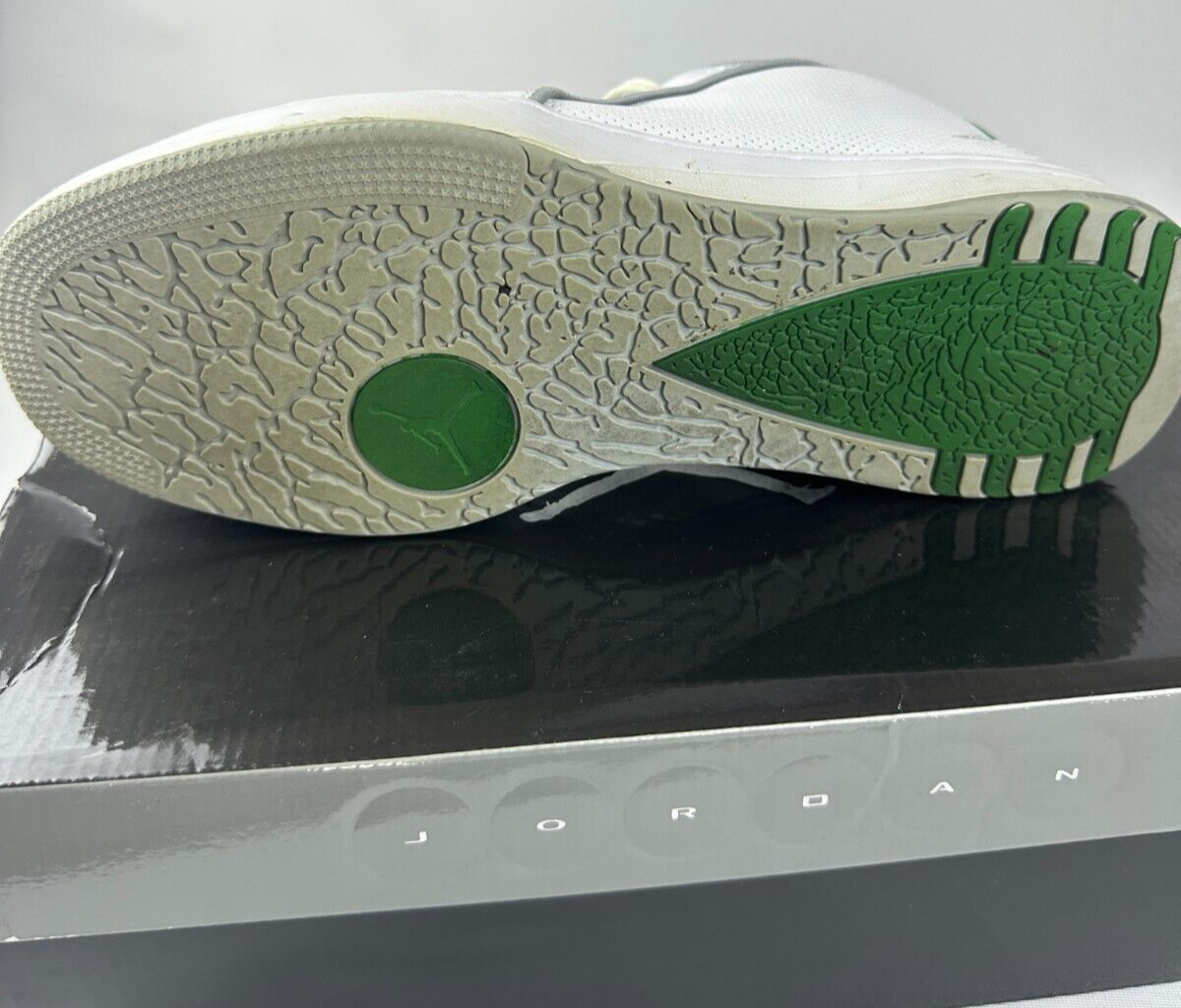 Air Jordan Mens 11 Phase 23 SC Classics White Apple Green Shoes 440562-103