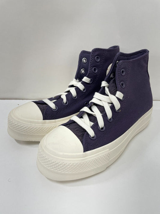 Converse Womens 6 Chuck Taylor All Star Lift Platform Shoes Purple Tonal A00887C