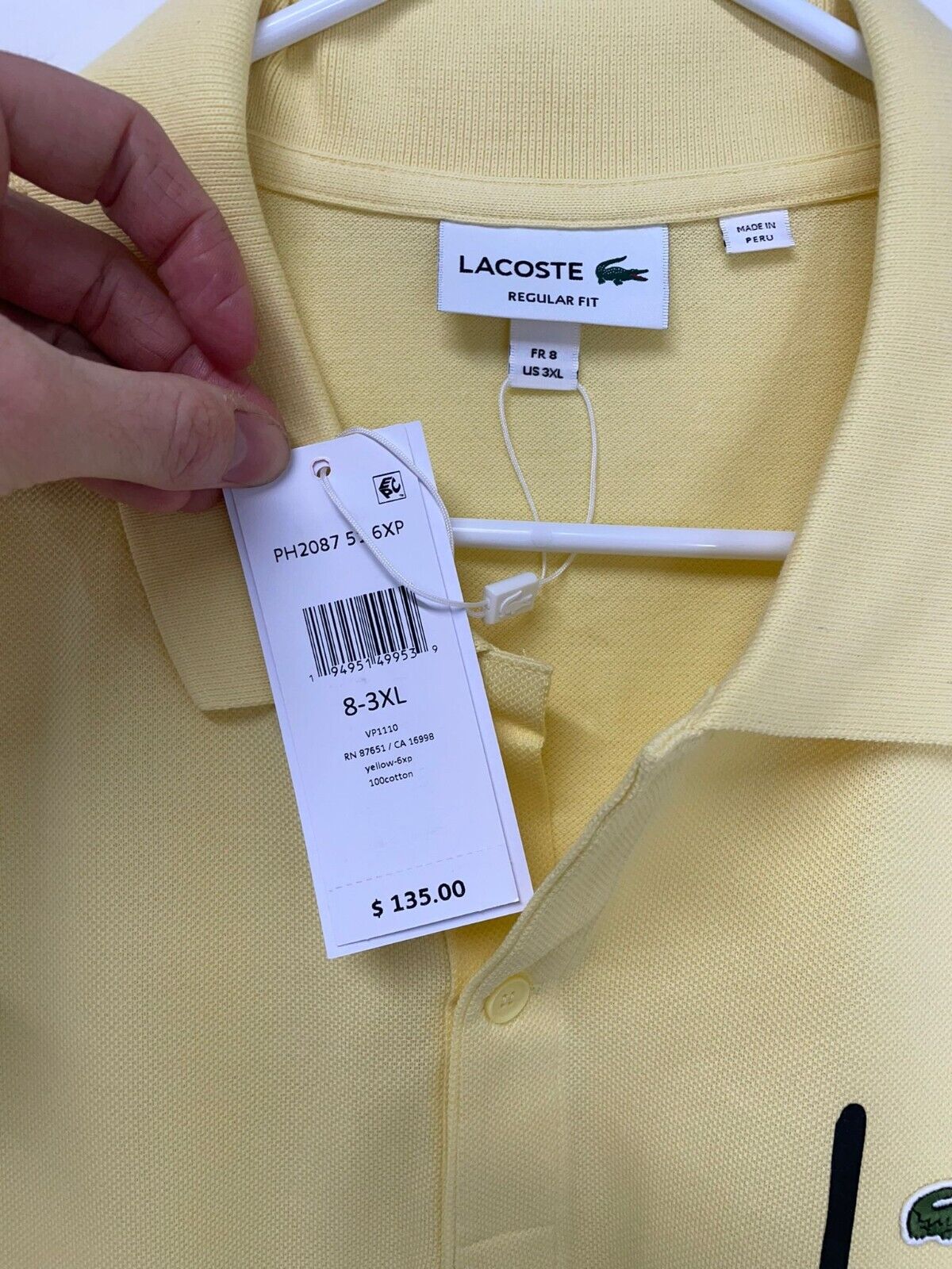 Lacoste 3xl 2025