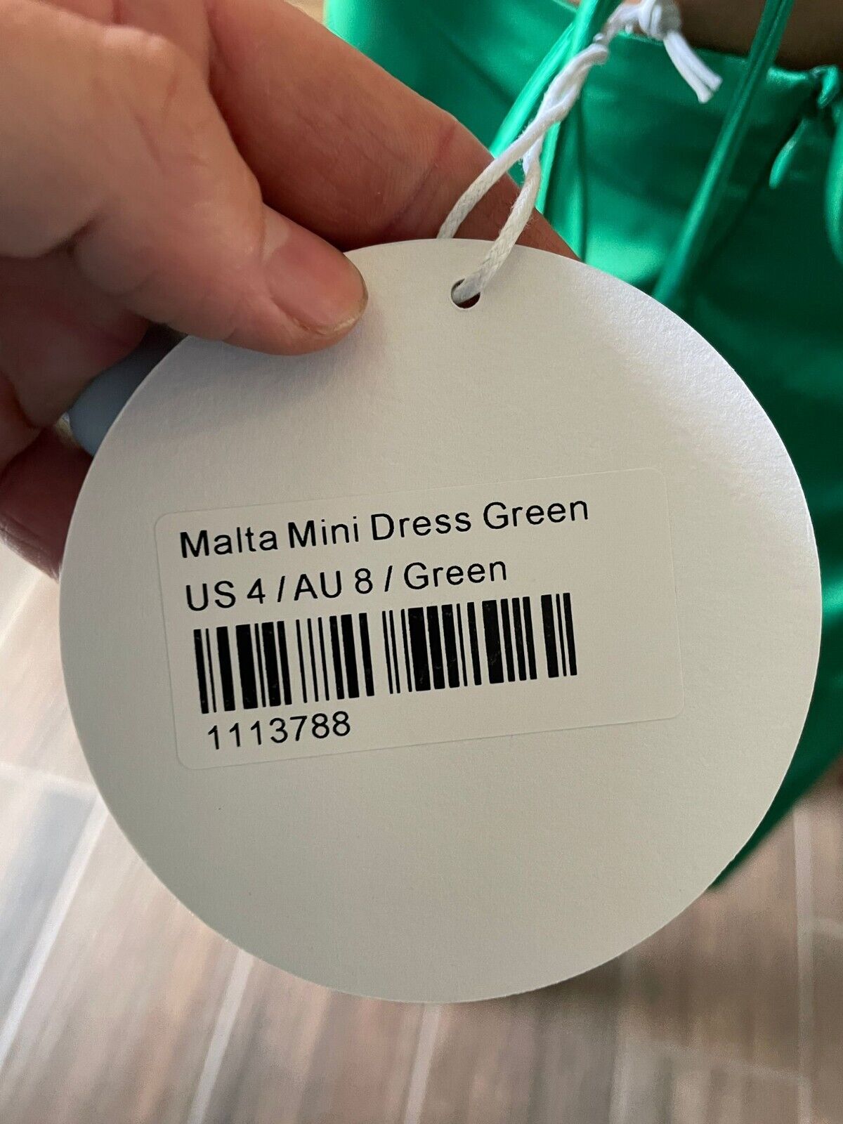 Princess Polly Womens 4 Malta Mini Dress Satin Green Halter Strappy