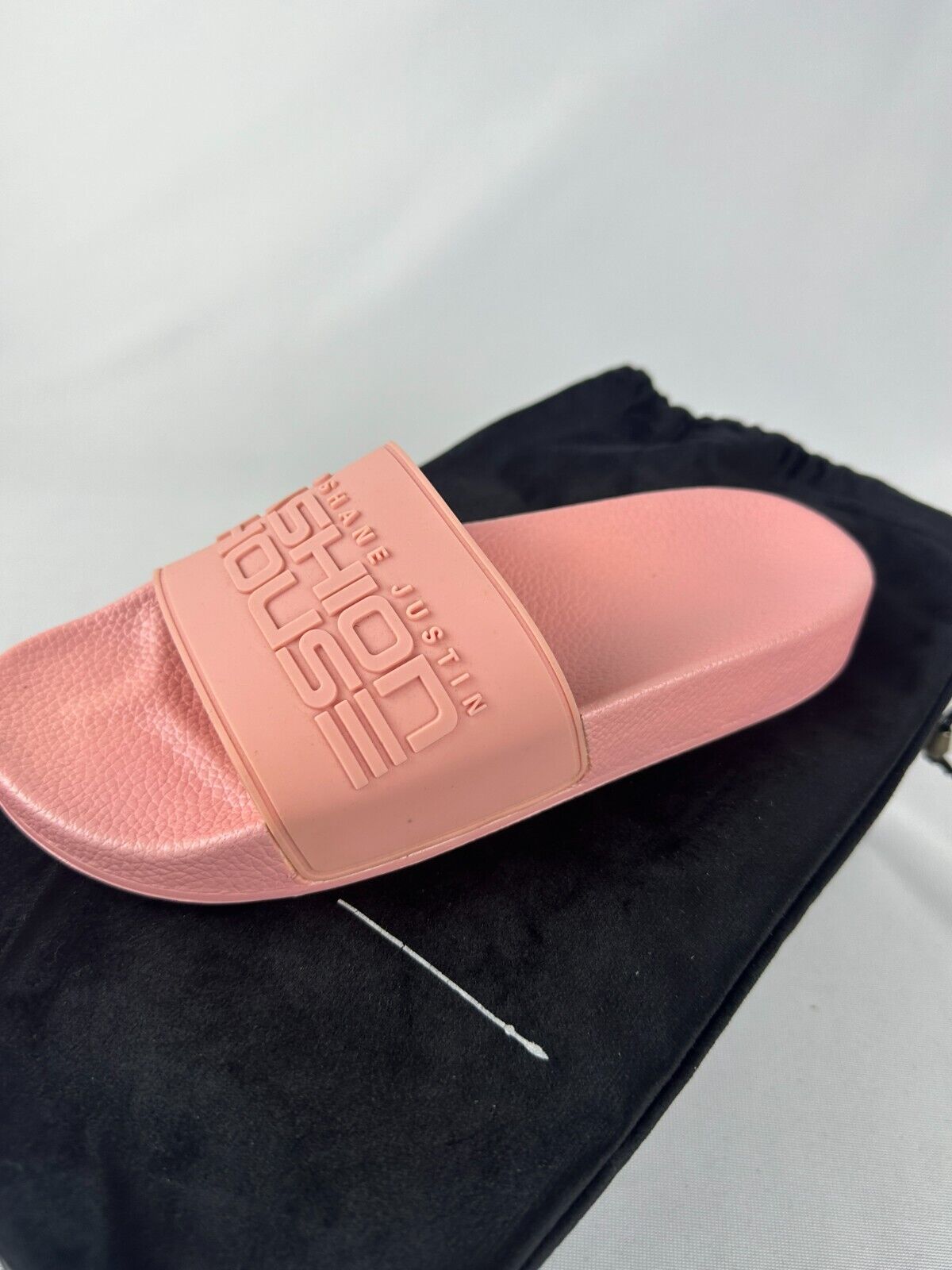 Shane Justin Womens 38EU Fashion House Slides Powder Pink Slip On Lightweight