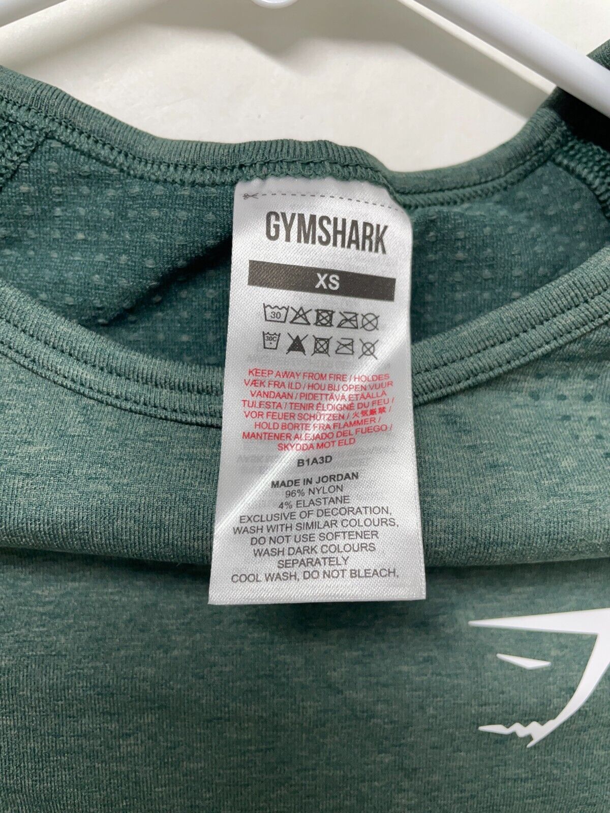 Gymshark Womens XS Vital Seamless 2.0 Crop Top Woodland Green Marl B1A – B  Squared Liquidation