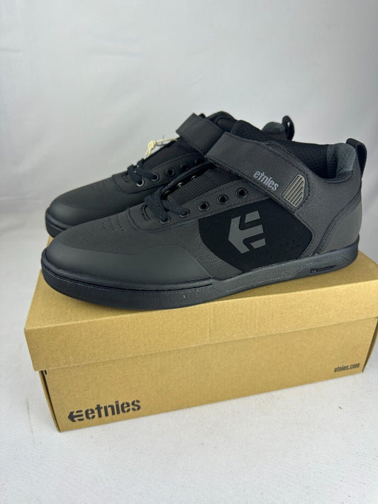 Etnies Mens 9.5 Culvert Mid Top Black Flat Pedal Shoes 4101000541-541 MTB