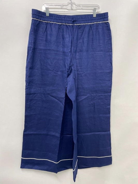 Hill House Women's Plus 2XL The Skylar Pant Navy 100% Navy Pull On Wide Leg NWT