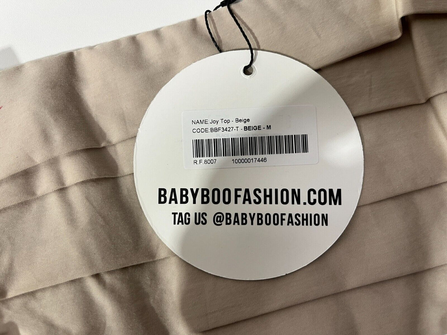 Babyboo Women's M Joy Ruffle Off Shoulder Crop Top & Maxi Skirt Set Beige