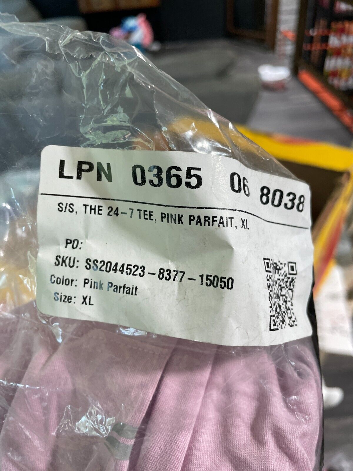 Fabletics Mens XL The 24/7 Short Sleeve T-Shirt Pink Parfait SS2044523-8377