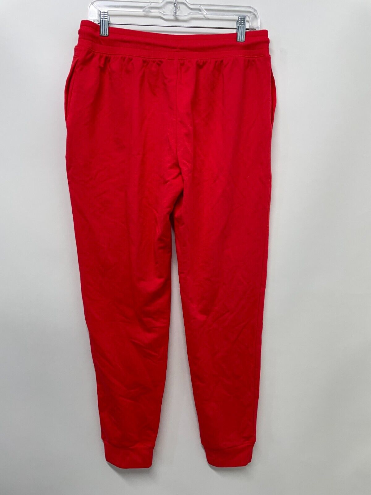 Chico's Women's 1R/M Zenergy French Terry Jogger Pant Red Zinnia Ankle Length