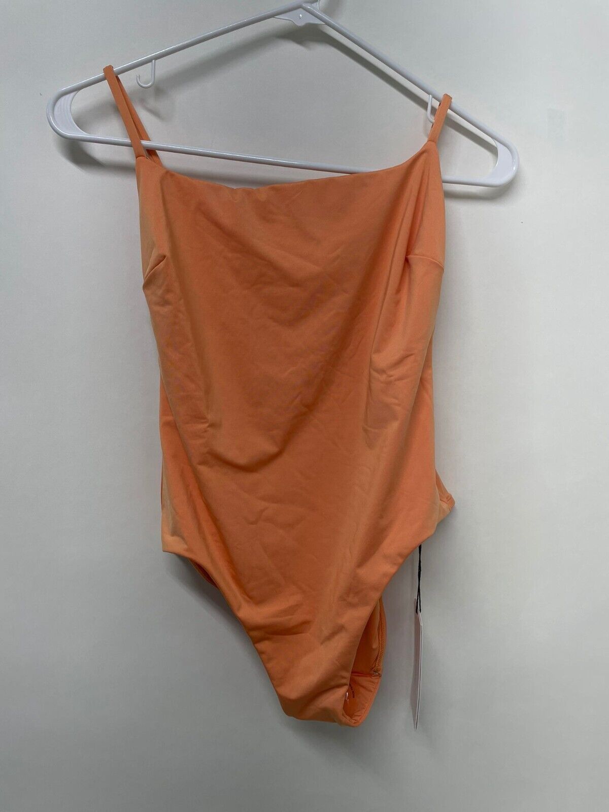Bondi Born Womens 4-6 Peach Orange Rose One Piece Swimsuit