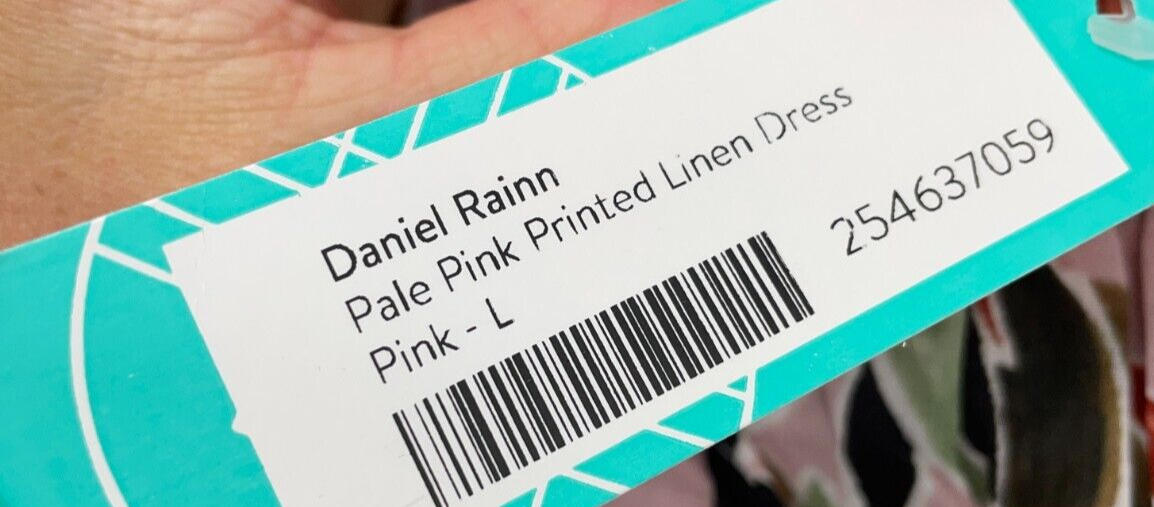 Daniel Rainn Women's L Leaf Print Shoulder Ruffle Tiered Dress Pale Pink Eliza