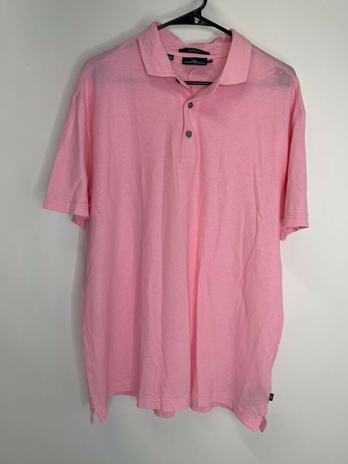 Rodd & Gunn Mens 2XL Rose Pink Wilsons Bay Sports Fit Polo Shirt Cotton