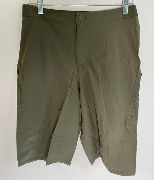 Patagonia Men's 32 Landfarer Bike Shorts 12" Inseam Elastic Waist Basin Green