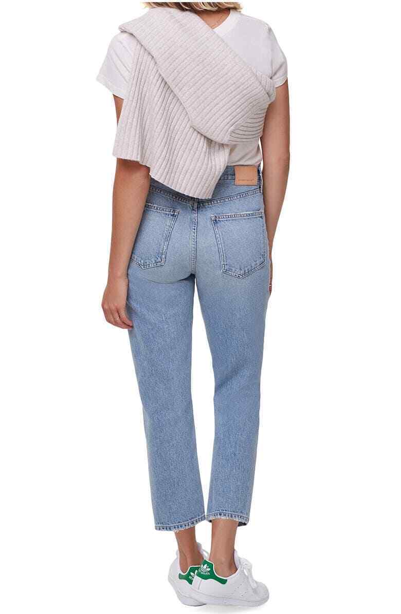 Citizens of Humanity COH Womens Marlee High Waist Distressed Relaxed Taper Jeans