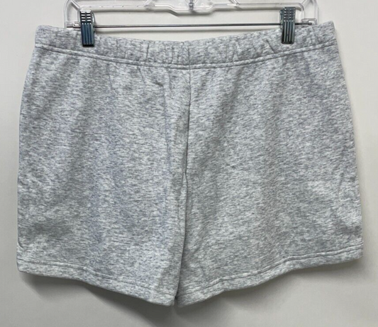 Fabletics Womens XL Rae High-Waisted Sweat Shorts Light Grey Heather SO2149756