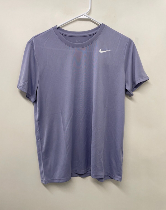 Nike Womens M Dri-FIT T-Shirt Purple Short Sleeve Crewneck Athletic DX0687-519
