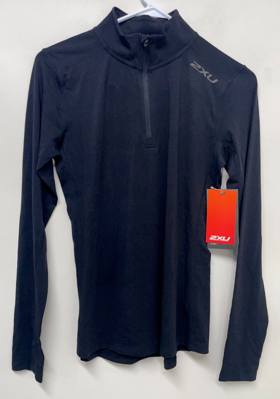 2XU Women XS Heat 1/4 Zip Top Black Thermal Heat-Activating Pullover Running NWT