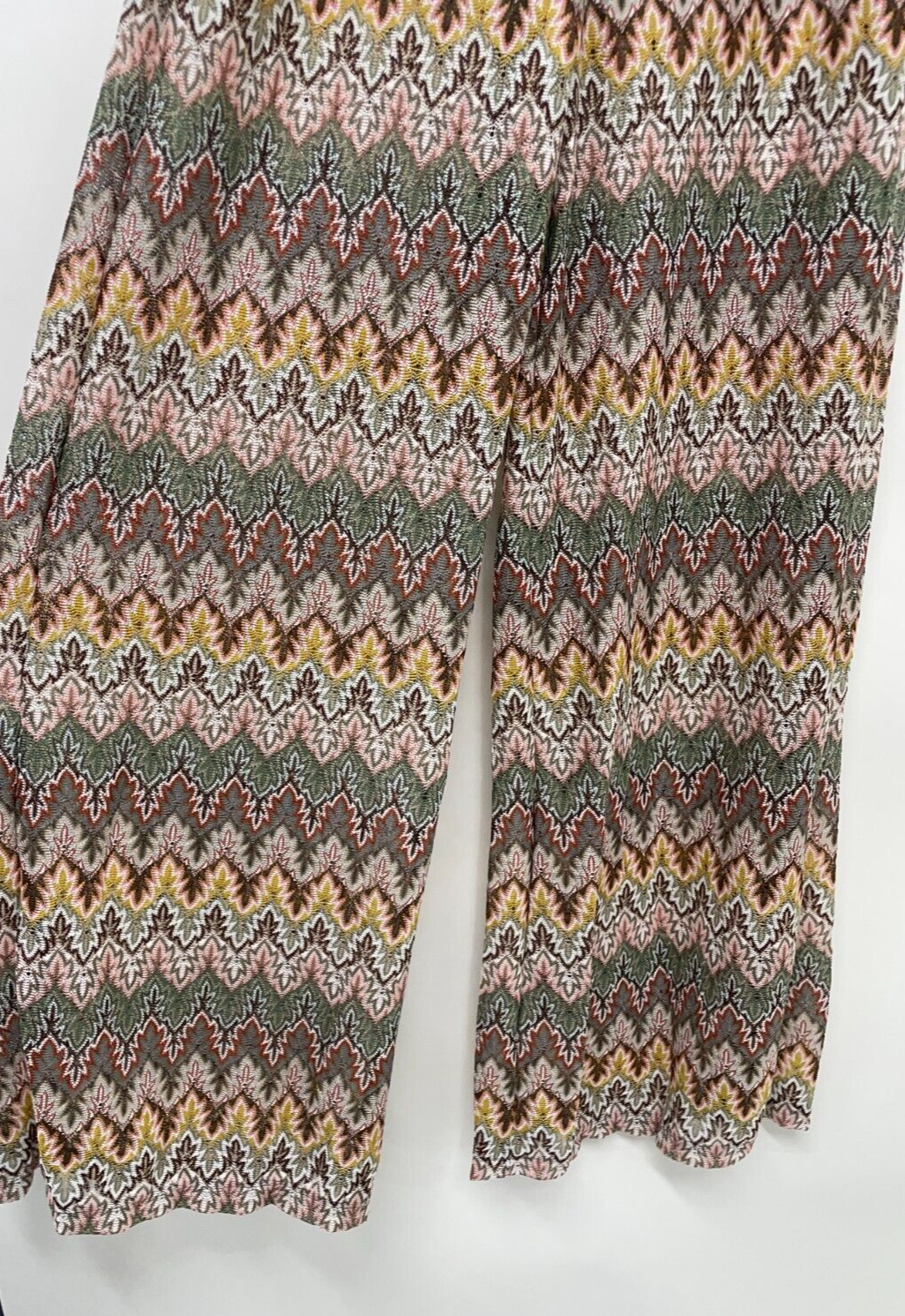 South Beach Women's 4 Embroidered Beach Pants Multi Print Wide-Leg ASOS NWT