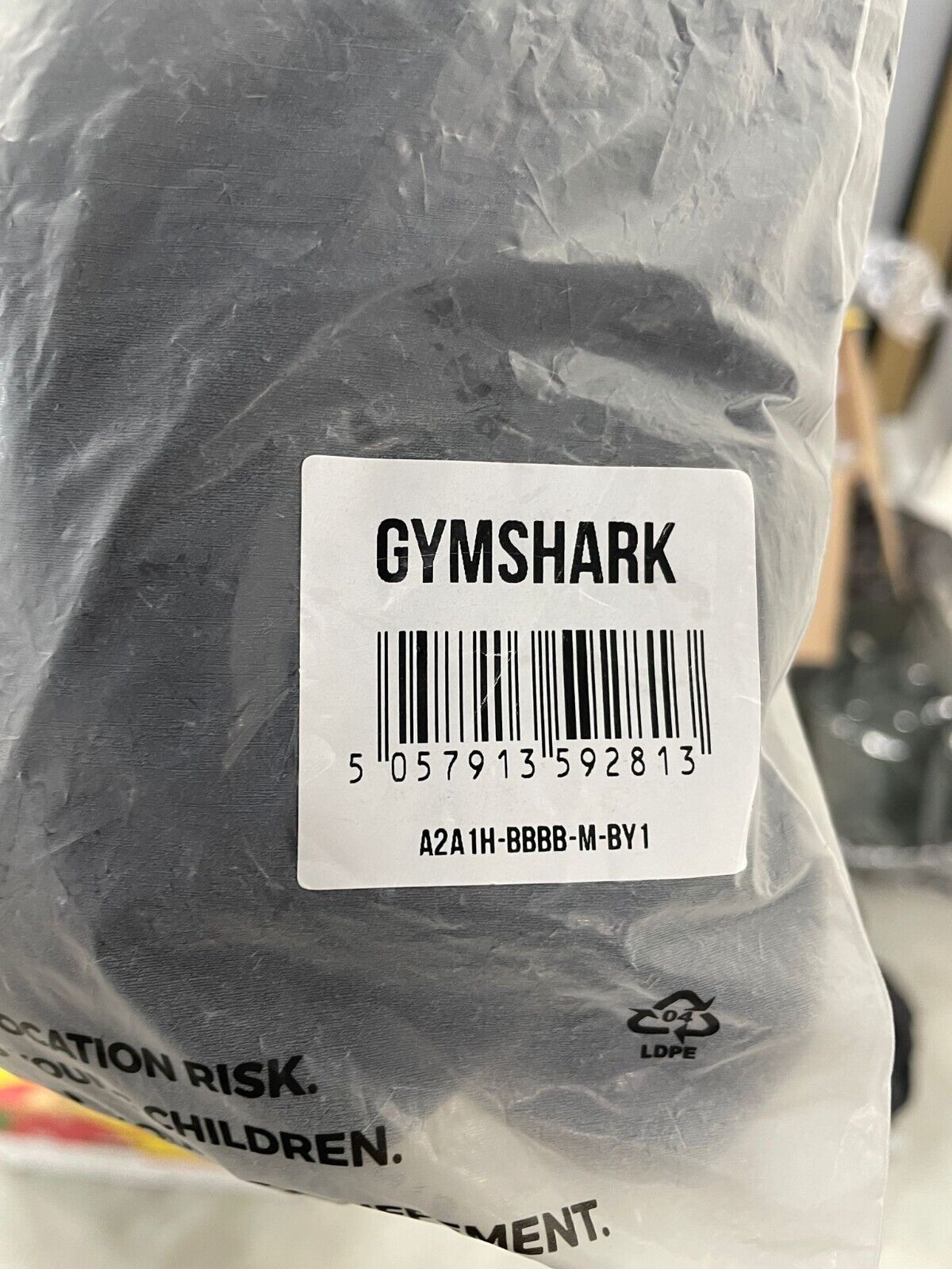 Gymshark Men's M Arrival Long Sleeve T-Shirt Black Slim Fit A2A1H-BBBB Gym