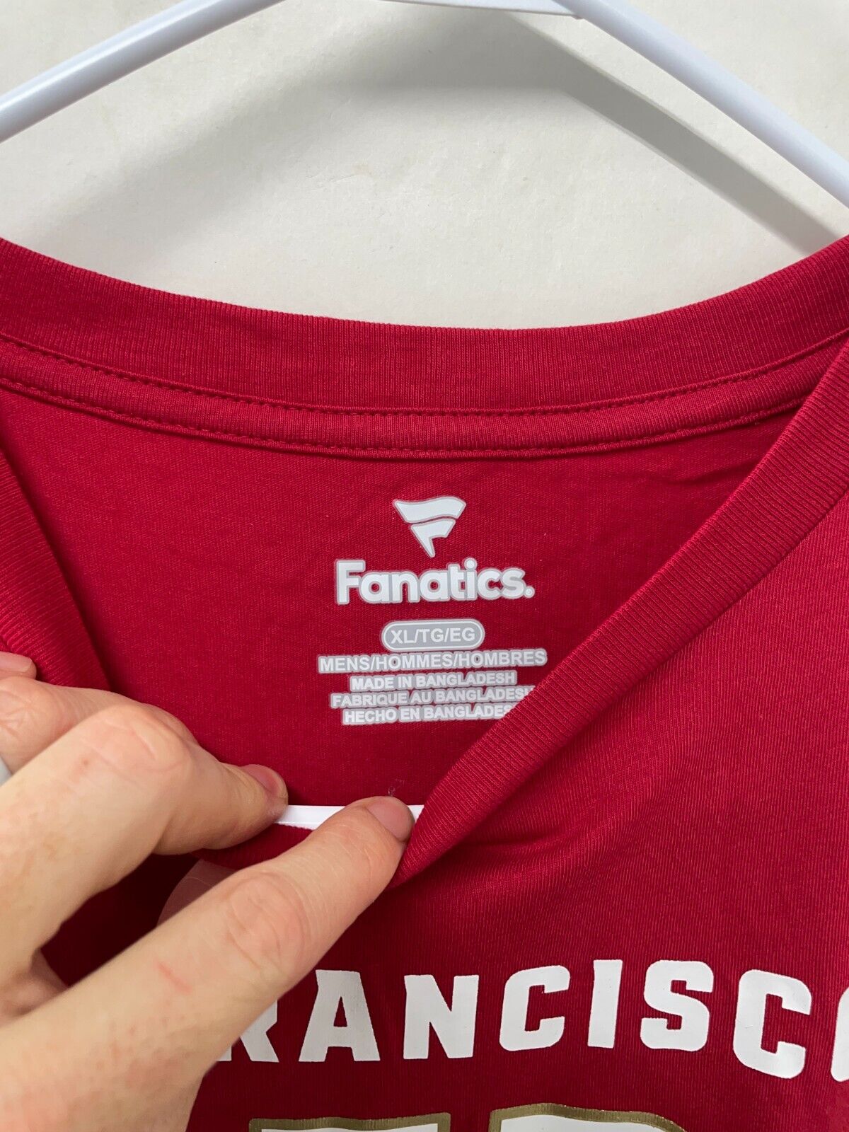 Fanatics Men's XL San Francisco 49ers Speed & Agility T-Shirt Scarlet Red NWT