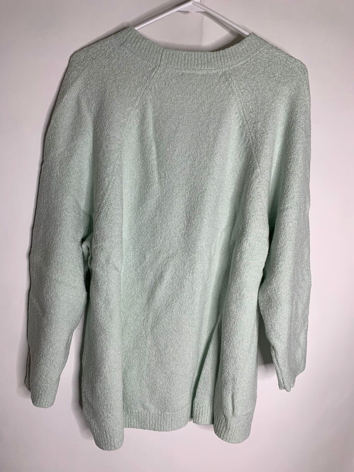 J Jill Pure Jill Womens XL Soft Pear Green Cozy Concepts Pullover Sweater