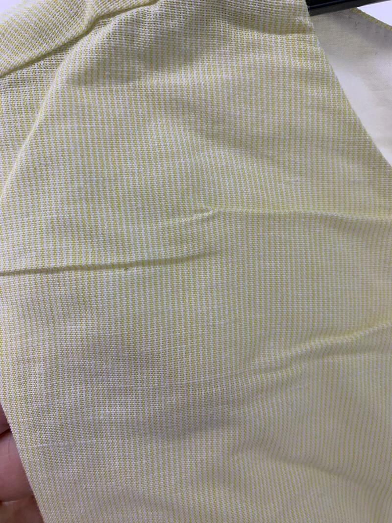 1901 Womens 8 Yellow Lemonade Ticking Stripe Cap Sleeve A Line Dress