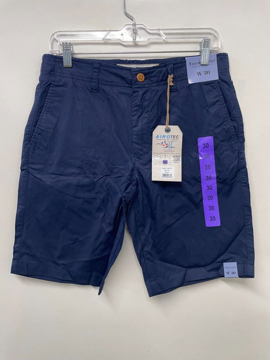 Tailor Vintage Airotec Mens 30 Traveler Walking Shorts Navy Blue Stretch 1403316