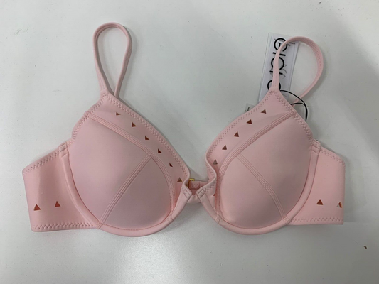 Gigi C Womens L Icing Pink Alice Bra Swimsuit Bikini Top Laser Cut