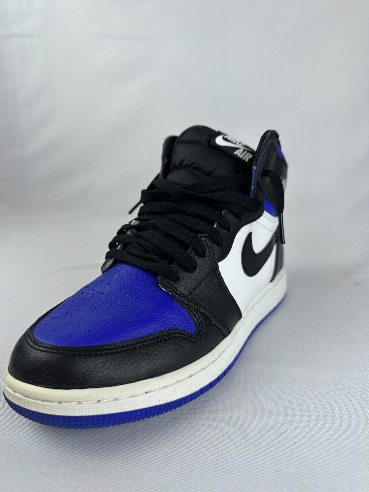 Nike Kids 7Y Air Jordan 1 Retro High OG GS Royal Toe Basketball Shoes 575441-041